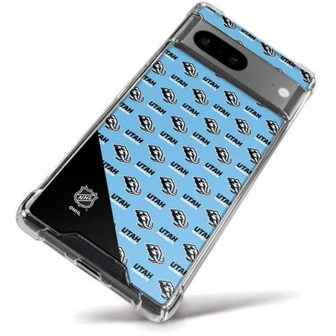 NHL Utah Mammoth Logo Pattern Google Pixel 8a Clear Case
